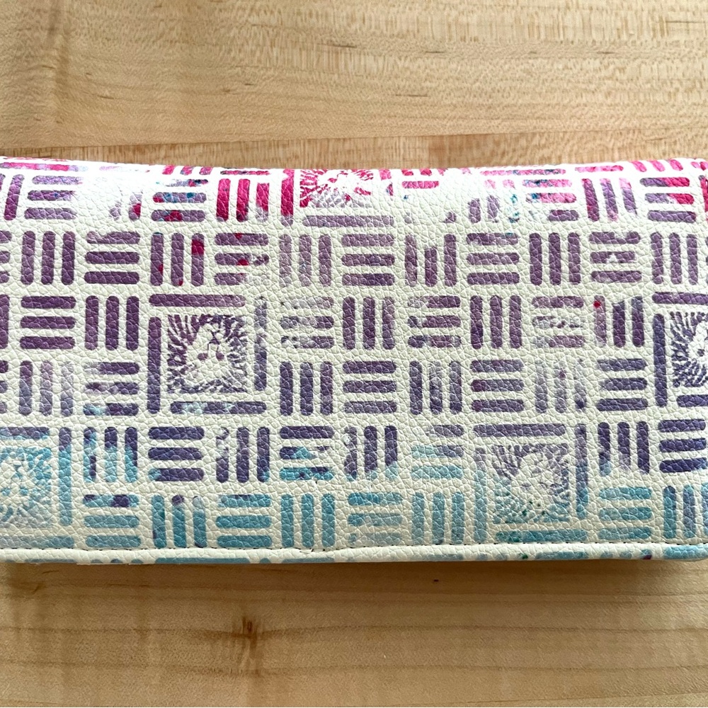 Anne Klein Muted Multicolor Patterned Wallet - image 3